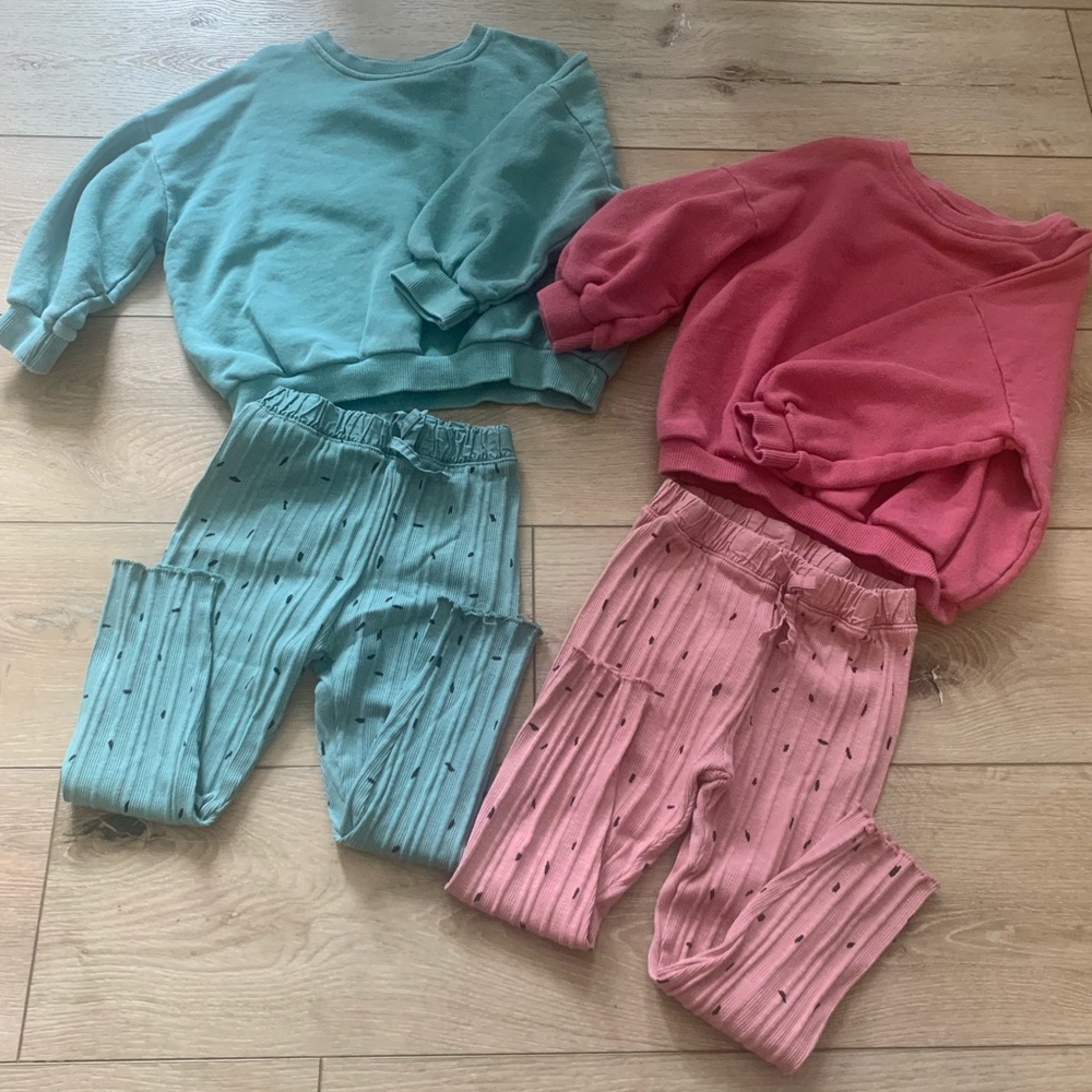 Zara sweatshirt and pant sets